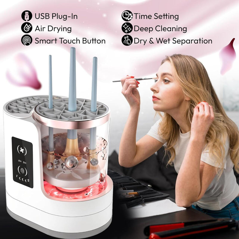 Máquina Eléctrica Limpiadora de Brochas de Maquillaje 💄✨