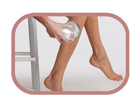 Masajeador con terapia de vibración y rotación para tonificar y esculpir el cuerpo.