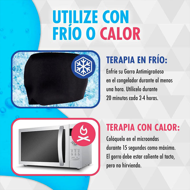 Pack Almohadilla de gel para rodillas codos Y Gorro de gel para el tratamiento de dolor